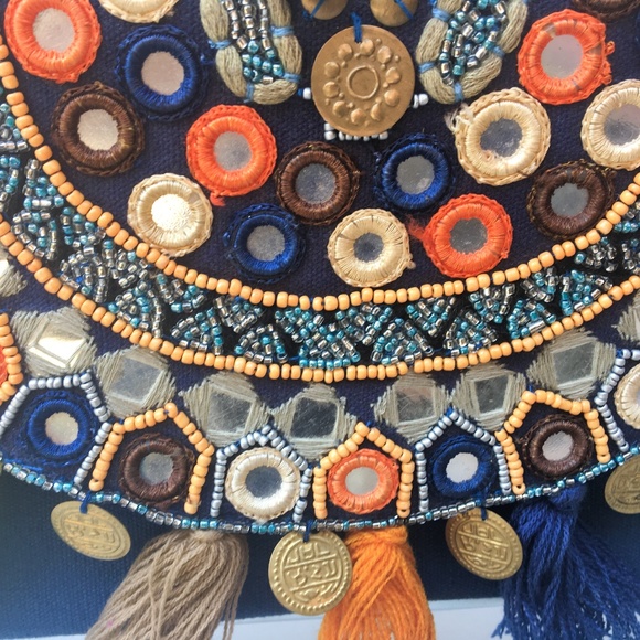 ‘Fall & Fringe’ 💜 CLUTCH-BLUEBIRD - Picture 4 of 6